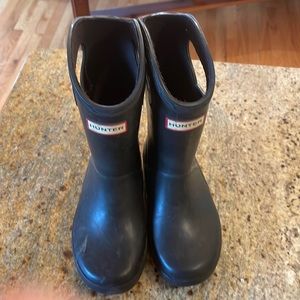 Toddler boy Hunter Boots size 10 .